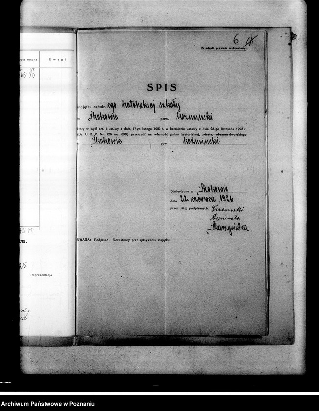 Obraz 10 z jednostki "Szkoła Powszechna- Skokowo, powiat Koźmin"