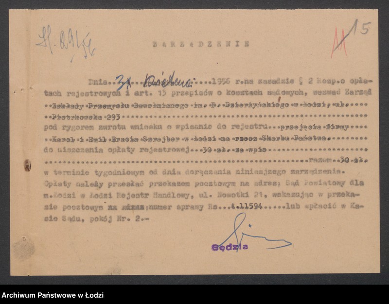 Obraz 17 z jednostki "Karol i Emil Szrajber- tkalnia mechaniczna"