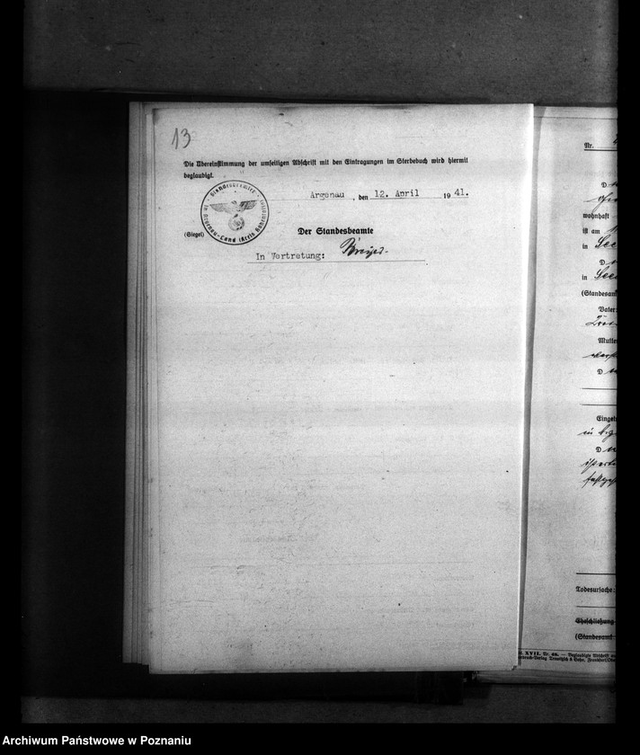 Obraz 17 z jednostki "Kreis Hohensalza (Inowrocław). Wykazy miejscowych Niemców, którzy zginęli w 1939 roku L - Z"