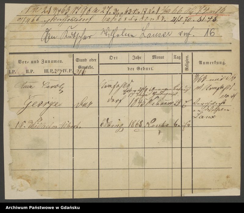 Obraz 1 z kolekcji "Genealogia - kartoteka meldunkowa111"