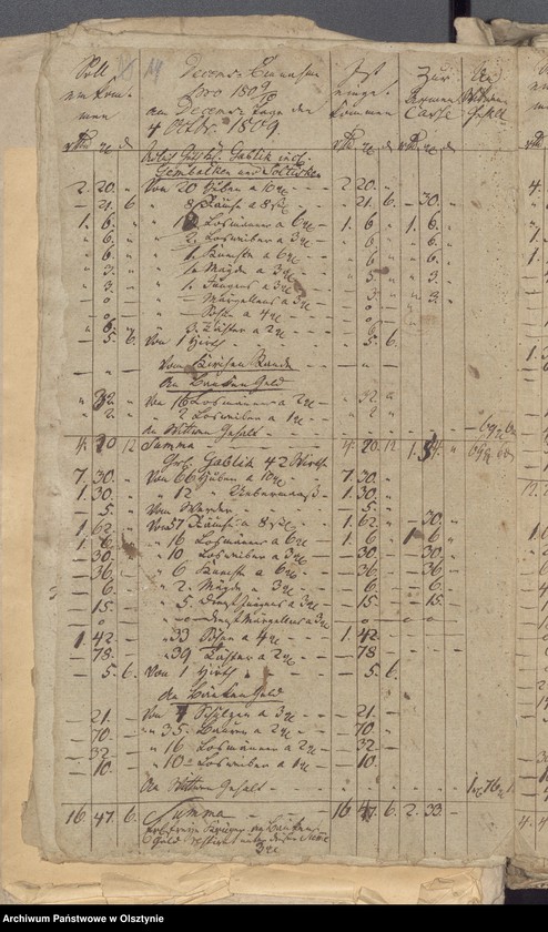 image.from.unit.number "Einnahme beider Kirchen Armen und Schulkasse zu Widminnen"