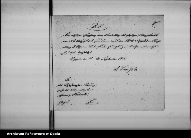 Obraz 14 z jednostki "Acta des Magistrats zu Oppeln betreffend die Errichtung des Gewerberaths am hiesigen Orte de anno 1850"