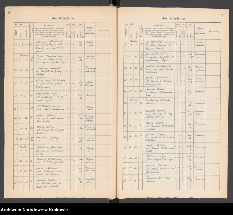 Obraz 13 z jednostki "[Księga zgonów]"