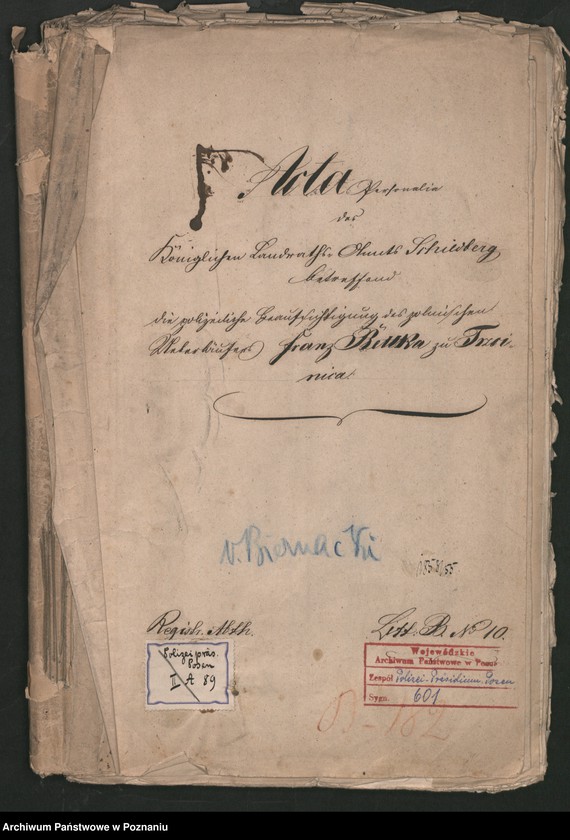 Obraz 2 z jednostki "A. betr. den polnischen Überläufer Franz Betka aus Trzcinica und Czeslaus von Biernacki aus Małkow"