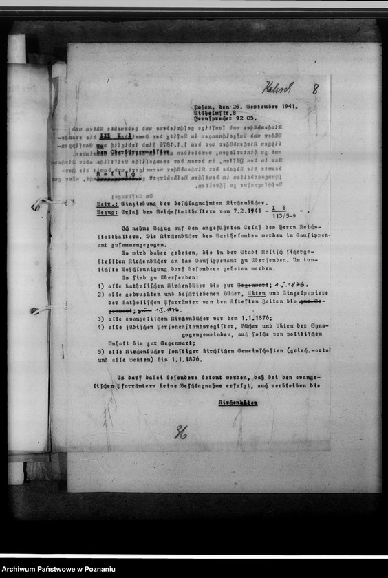 Obraz 12 z jednostki "Einziehungsprotokolle [ksiąg kościelnych] Kalisch-Stadt [Kalisz - miasto]"