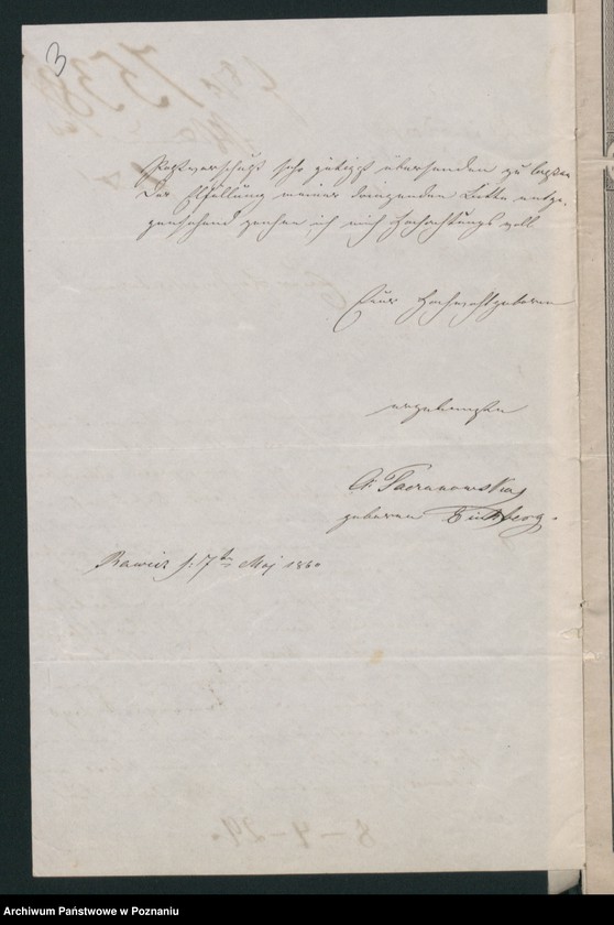 Obraz 6 z jednostki "A. betr. den Johann Taczanowski, Gutsbesitzer - Sohn"