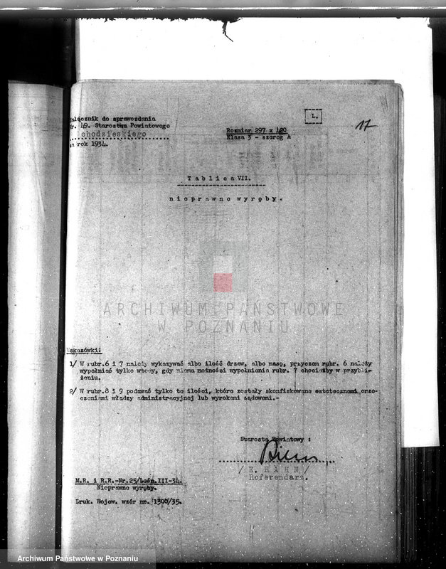 image.from.unit.number "Sprawozdanie z działalności organów ochrony lasów za rok 1934"