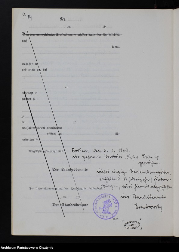 image.from.unit.number "Sterbe-Neben-Register Nr 1 - 13 [ Księga zgonów - wtóropis ]"