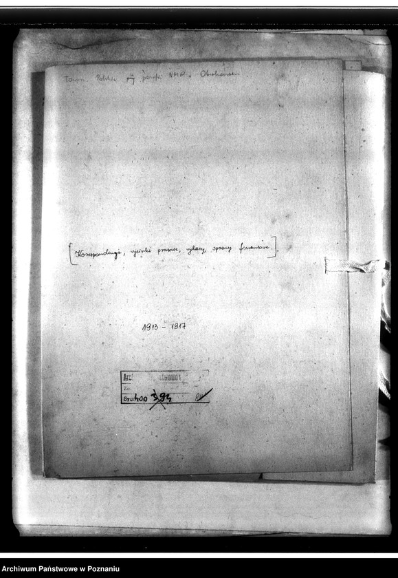 Obraz 4 z jednostki "Korespondencja, wycinki prasowe, wykazy, sprawy finansowe"