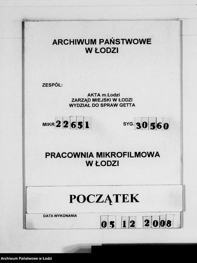 Obraz 1 z jednostki "T. [rachunki za dostawy towarów dla Getta]"