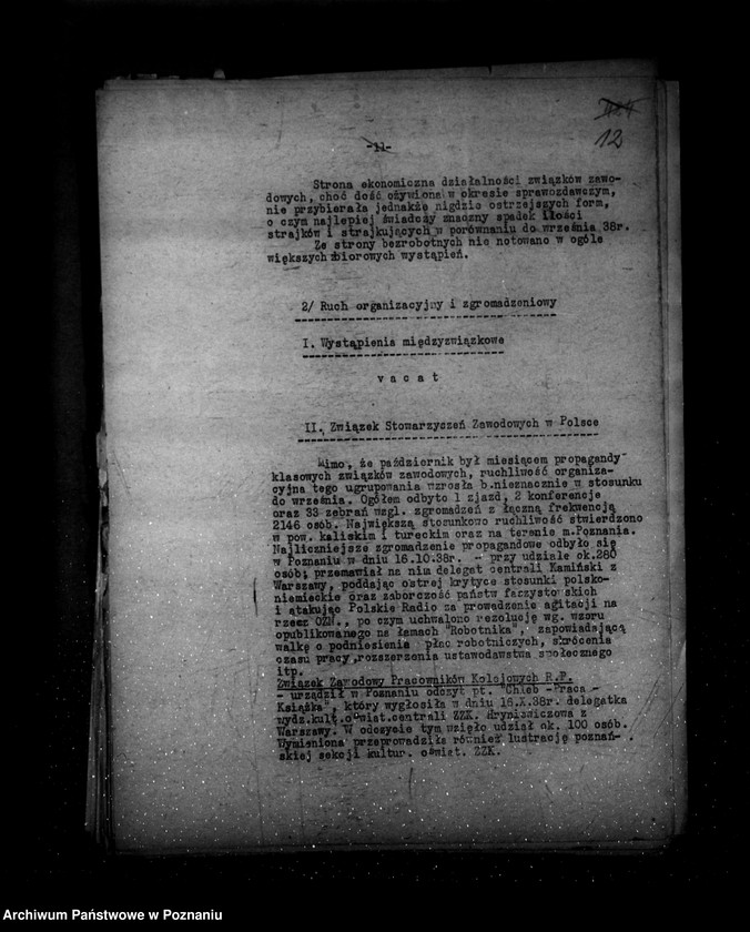Obraz 18 z jednostki "Sprawozdania ze stanu bezpieczeństwa za miesiąc październik-listopad-grudzień 1938 r."