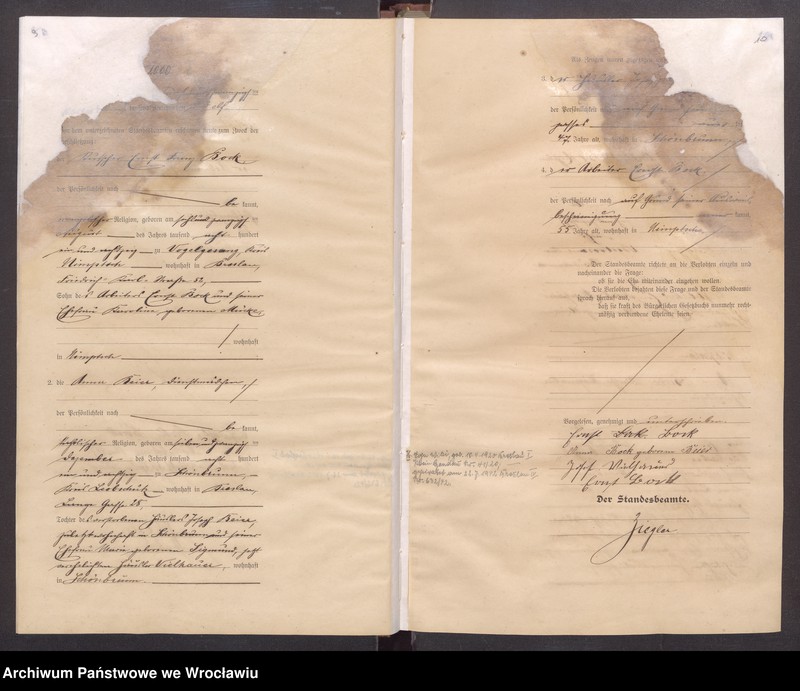 image.from.unit.number "Heiraths-Haupt-Register Breslau I 1911 Band 6"