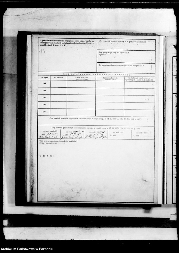 Obraz 20 z jednostki "/Zakłady opiekuńcze, kartoteka/"