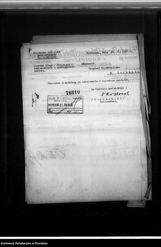 image.from.unit.number "/Fabryka proszku mlecznego i mleka kondensowanego w Krotoszynie - własność A. Kluge nadzór nad kotłownią/"