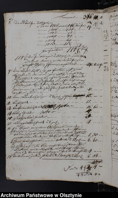 image.from.unit.number "Dienst Emolumenten u. Bonification-Tabelle u. Korrespondente"