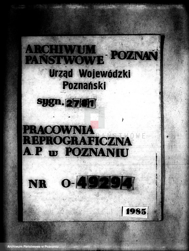 Obraz 1 z jednostki "Majątek Jeżewo powiatu szubińskiego /sprawy administracyjne/"