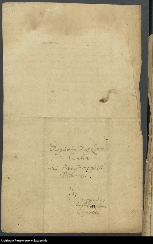 image.from.unit.number "Regierungsrat Laurens und Rat Johann Müller gegen die Vorsteher der Marienkirche zu Stargard wegen der Kirchenstühle des Gregor Peßke"