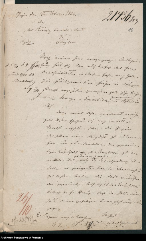 Obraz 16 z jednostki "A. betr. den österreichischen Untertan Seweryn von Trembicki"