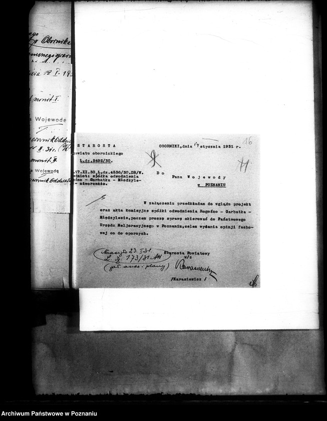 Obraz 19 z jednostki "Sprawy prawne spółek wodnych i melioracyjnych w powiecie obornickim"