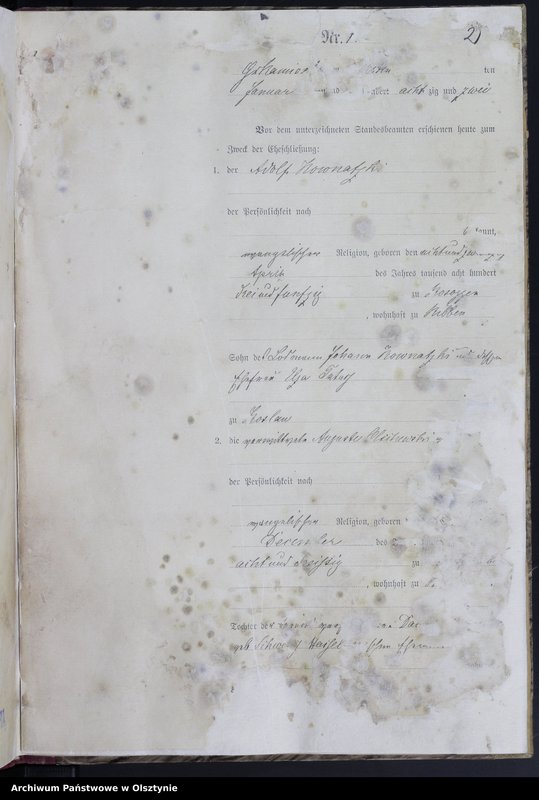 image.from.unit.number "Heiraths-Haupt-Register Nr 1 - 22"