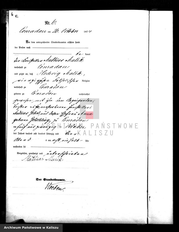Obraz 10 z jednostki "[Księga zgonów]"