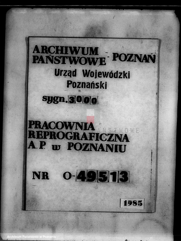 Obraz 1 z jednostki "Rejestr wyłączeń z art. 4 i 5 ustawy o wykonaniu reformy rolnej majątku Łobżenice powiatu wyrzyskiego"
