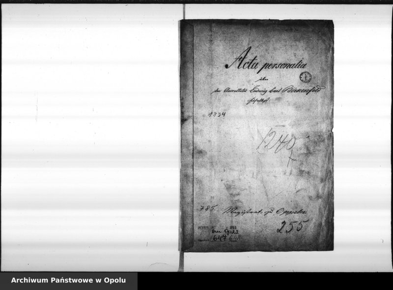 Obraz 4 z jednostki "Acta personalia über den Auscultator Ludwig Carl Birkenfeld hieselbst"