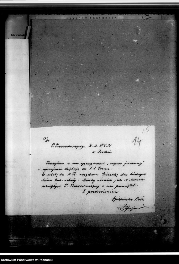 Obraz 20 z jednostki "Sprawozdania z działalności i korespondencja w sprawach organizacyjno-personalnych"