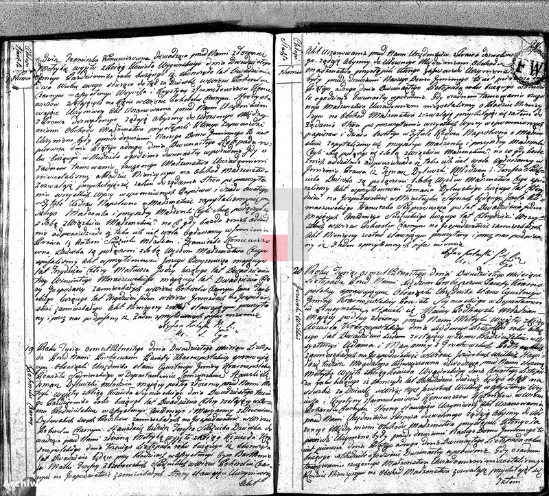 image.from.unit.number "Akta Gminy Krasnopolskiey Pttu Seyn. Depptu Łomżyńskiego 1815. Małżeństwa."