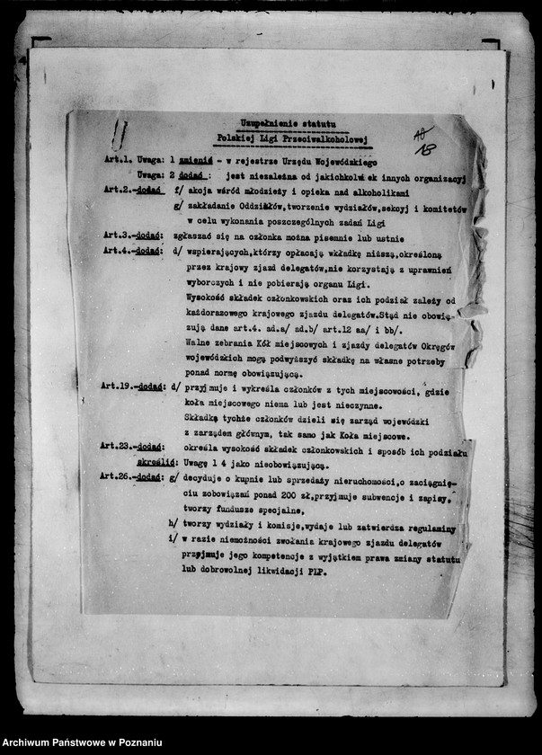 Obraz 16 z jednostki "/Polska Liga Przeciwalkoholowa/"