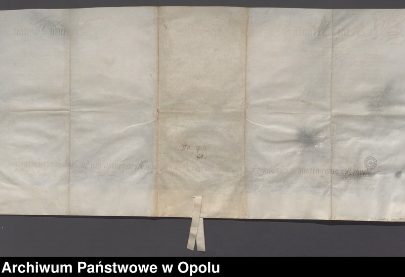 Obraz 6 z jednostki "I Marcin Wacław książę i biskup Ołomuńca poświadcza przywileje nadane miastu Głubczyce przez Jerzego Fryderyka margrafa brandenburskiego II Jerzy Fryderyk"