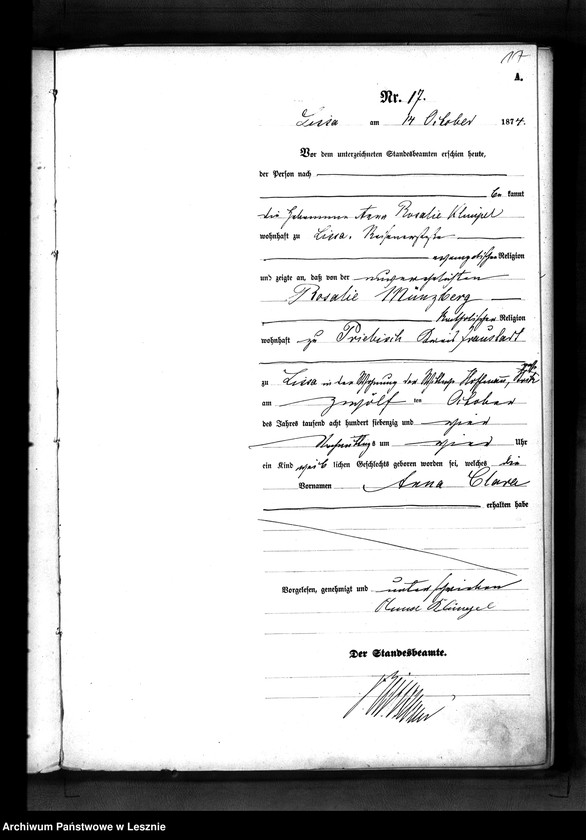 Obraz 20 z jednostki "[Księga urodzeń - miasto]"