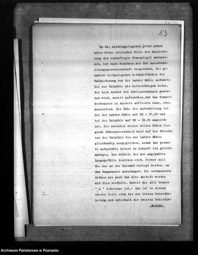 Obraz 17 z jednostki "Wasserstrassendirektion Hannover. Neubauamt für die Kanalisierung der Mitteweser Minden i. W. Staustufe Petershagen. Ausbauverfahren"