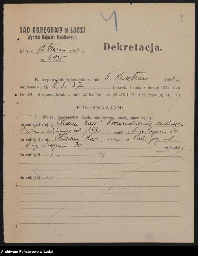 Obraz 6 z jednostki "Karo Chajm – prowadzenie cukierni"