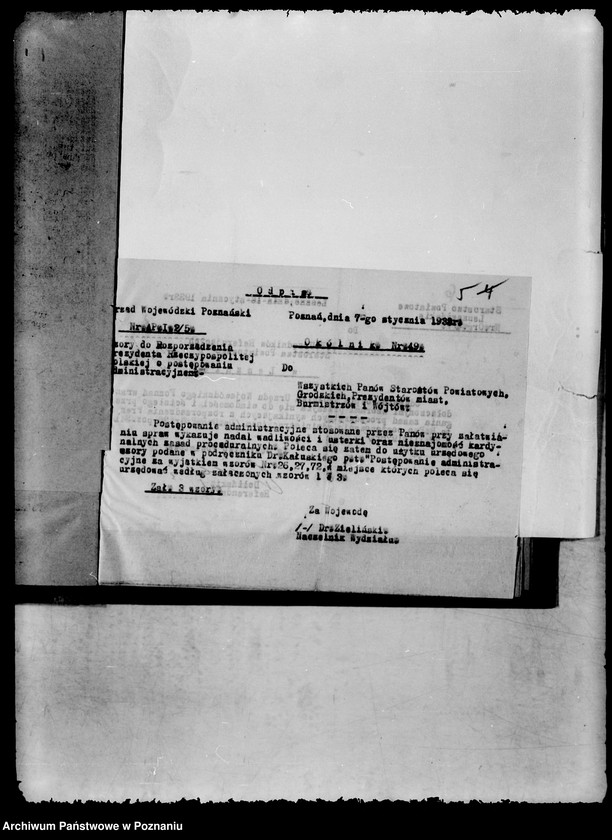 Obraz 10 z jednostki "Zbiór ogólników władz nadrzędnych"