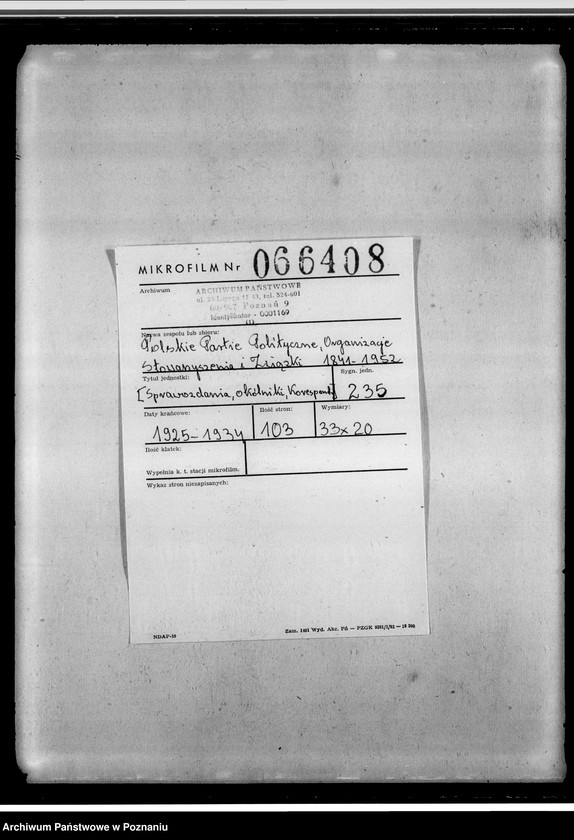 Obraz 2 z jednostki "Sprawozdania, okólniki, korespondencja"