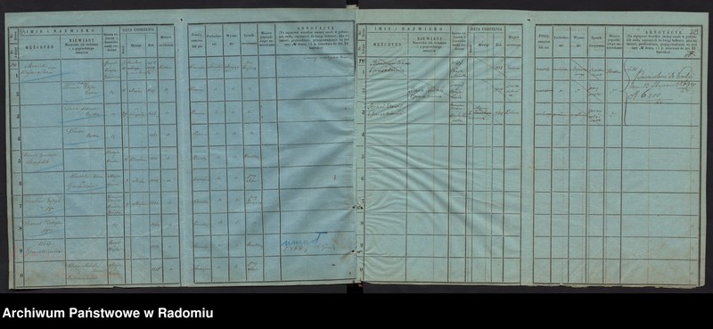 image.from.unit.number "Księga ludności stałej m. Radomia. 341- 366"