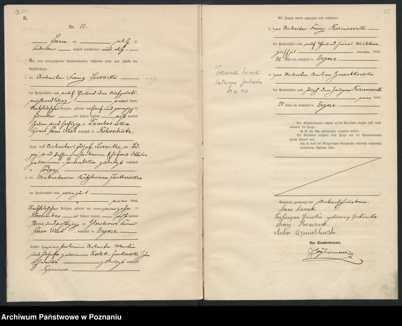 Obraz 15 z jednostki "Księga miejscowa małżeństw [Rejestr główny małżeństw]"