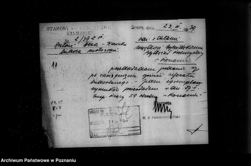 Obraz 15 z jednostki "Zatwierdzenie projektu zakładu przemysłowego /młyna motorowego/ A. Dary w Krosinku powiat śremski"