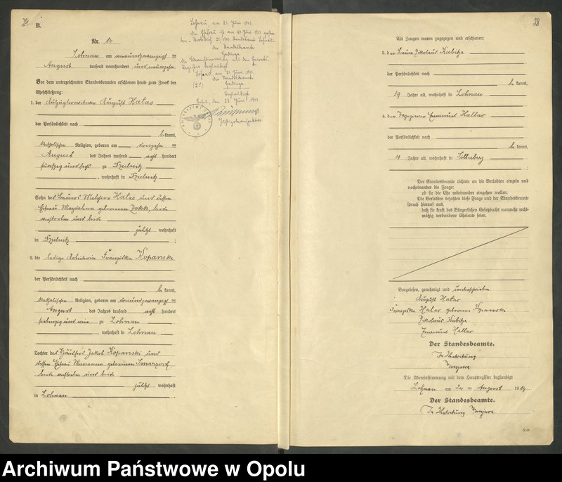 image.from.unit.number "Księga małżeństw Rok 1919-1920"