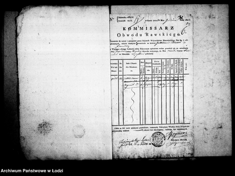 Obraz 16 z jednostki "Akta zawierające świadectwa przesiedleń"