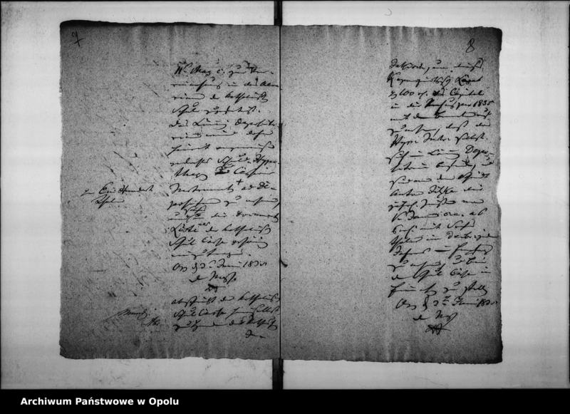 Obraz 10 z jednostki "Acta betreffend: das von dem Kaufmann Bartholomaeus Kapuscinsky der hiesigen Katholischen Elementar-Schule vermachte Legat per 100 rtl de Anno 1835"