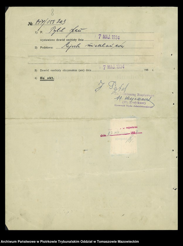 Obraz 11 z jednostki "Dowody osobiste"