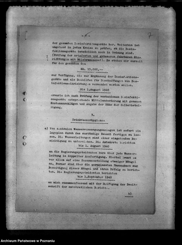 Obraz 11 z jednostki "Aufgaben des Gesundheitsdienstes. Robert- Koch- Woche. Haftpflichtversicherung der Tierärzte. Landwirtschaftsschulen. - Hundehaltung. Tagung der Schweinezüchter."