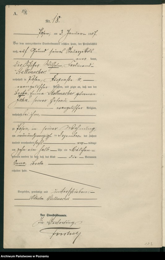 Obraz 20 z jednostki "Księga miejscowa urodzeń tom I [Rejestr główny urodzeń]"