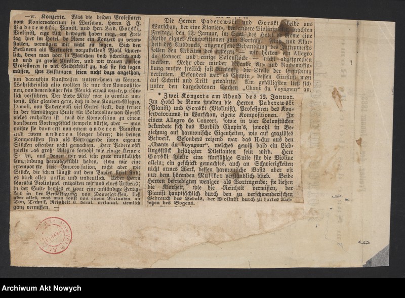 Obraz 10 z jednostki "Programy i krytyki koncertów i turnée od 1879 do 1891; brak s.3"