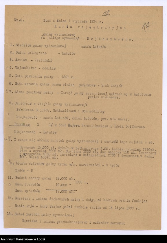 Obraz 20 z jednostki "Statystyka Wyznaniowa"