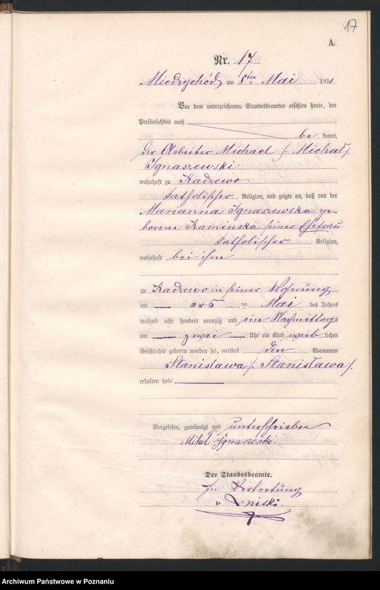 Obraz 20 z jednostki "Księga urodzeń"