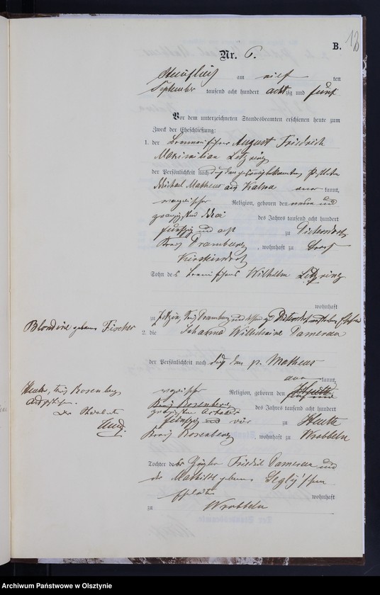 image.from.unit.number "Heiraths-Neben-Register Nr 1 - 13"