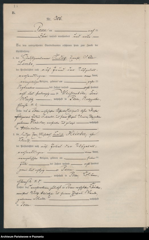 Obraz 18 z jednostki "Księga miejscowa małżeństw tom II [Rejestr główny małżeństw]"